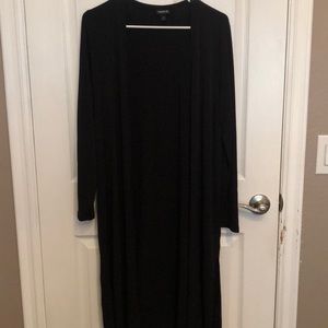 Black stretch duster
